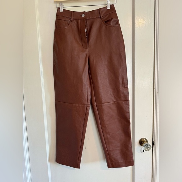 Aritzia Wilfred  Oracle Vegan Leather Pant - Picture 5 of 10